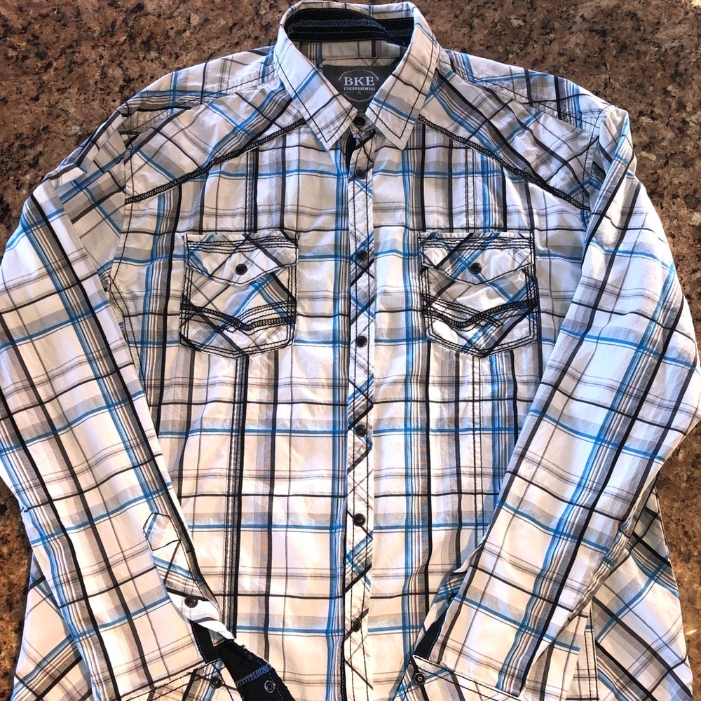 BKE Long Sleeve Button Down Shirt